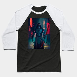 077 Cyborg Samurai Baseball T-Shirt